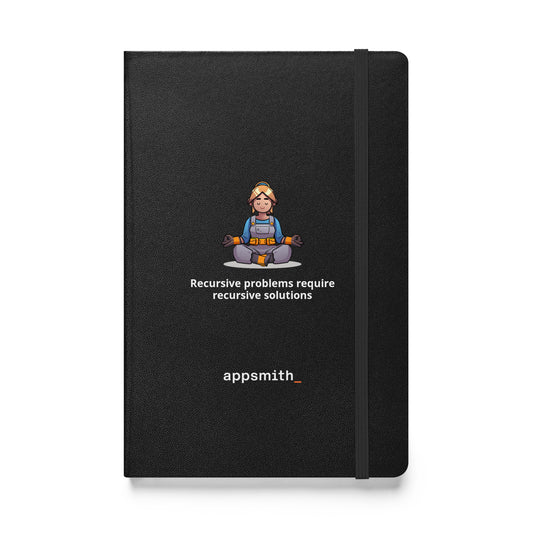 Hardcover bound notebook